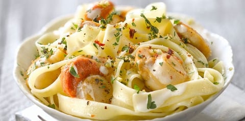 Tagliatelles aux Noix de St Jacques