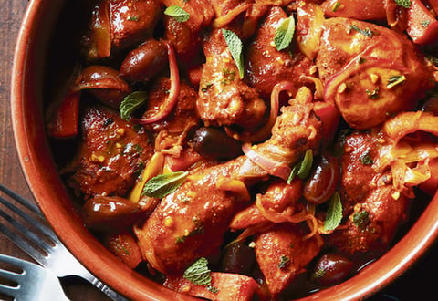 Tajine de Poulet aux Poireaux et aux Carottes