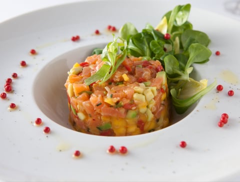 Tartare de Saumon Fumé à la Mangue