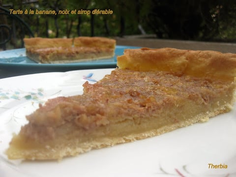 Tarte à la Banane, Noix et Sirop D'érable