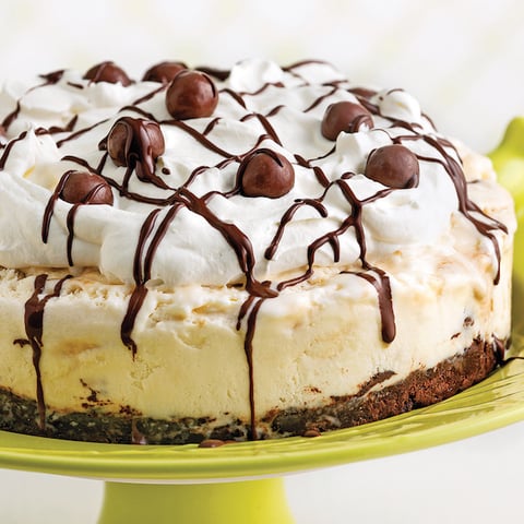 Tarte à la Crème Glacée et Boules de Chocolat au Lait Malté