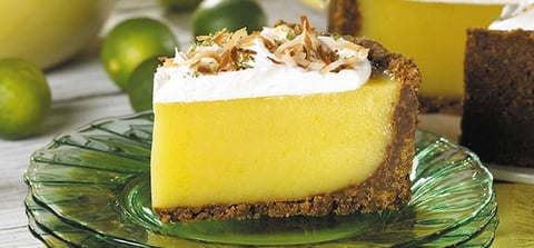 Tarte à la Lime avec Croûte de Biscuits au Gingembre