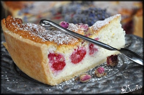 Tarte à la Ricotta et aux Framboises