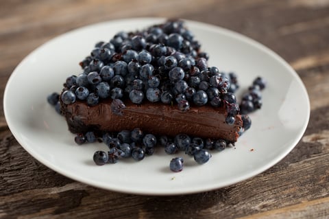 Tarte au Chocolat et aux Bleuets