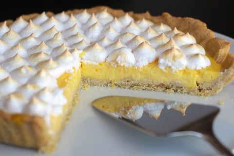 Tarte au Citron pas trop Sucrée, Acidulée