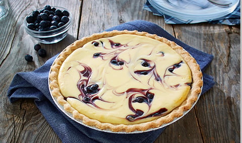 Tarte au Fromage à la Crème et aux Bleuets