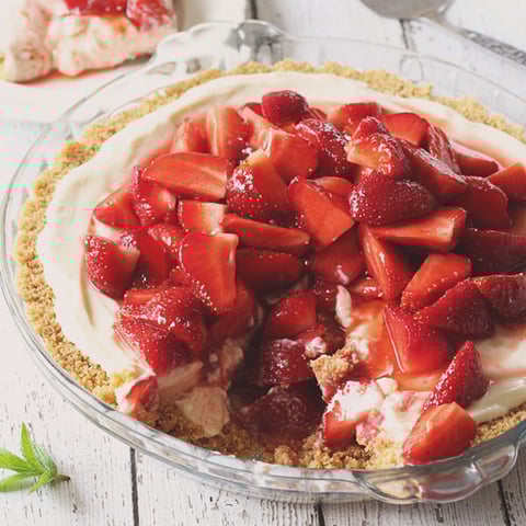 Tarte au Fromage et aux Fraises
