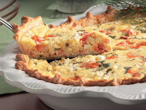 Tarte au Saumon et Féta pour le Brunch