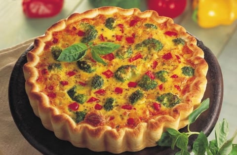 Tarte aux Brocolis et Deux Poivrons