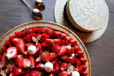 Tarte aux Fraises à la Crème D'amandes