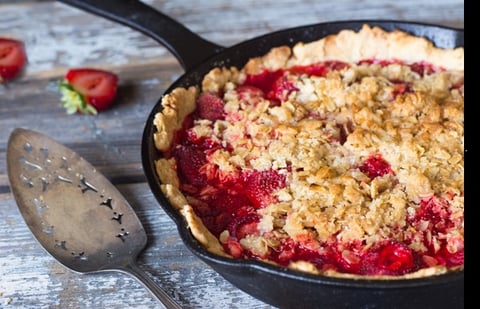 Tarte aux Fraises à la Poêle