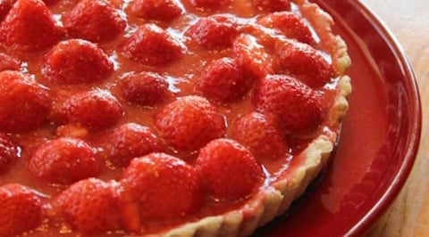 Tarte aux Fraises Sans Gluten (sans crème patissière)