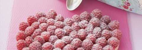 TARTE AUX FRAMBOISES EN FORME DE CŒUR