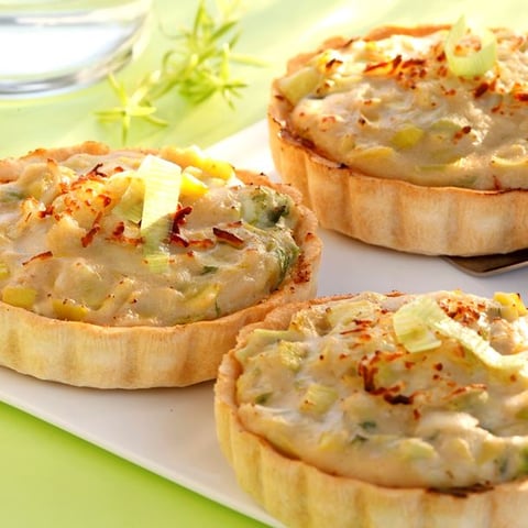 Tarte aux Poireaux et Gruyère