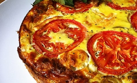Tarte aux Poireaux sur Croûte de Riz