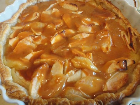 Tarte aux Pommes et au Caramel