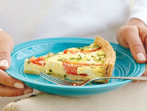 Tarte aux Tomates et au Fromage de Chèvre