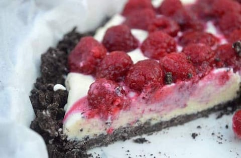 Tarte Framboises Mascarpone et sa Croûte d’Oreo Recette Décadente