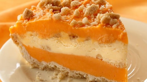 Tarte Onctueuse à la Crème Glacée à L'orange
