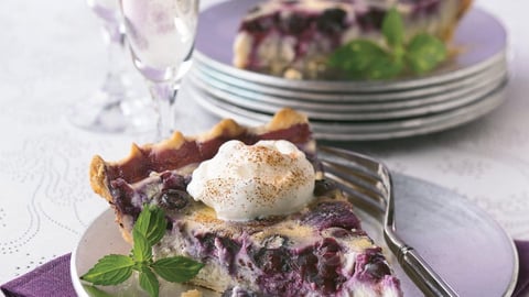 Tarte Pouding aux Bleuets