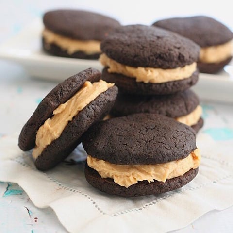Tarte Whoopie au Chocolat et au Beurre D'arachide