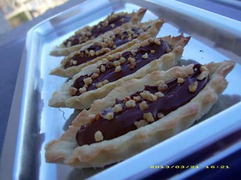 Tartelette Barquette Nutella-Noisette