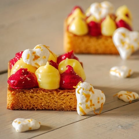 Tartelettes au Citron Gingembre et Framboise