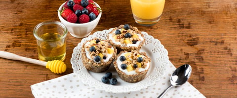 Tartelettes au Yogourt et aux Céréales Granola sans Cuisson