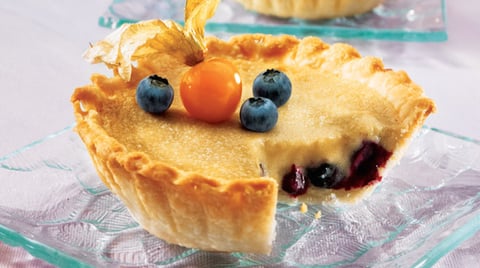 Tartelettes aux Bleuets et au Sucre à la Crème