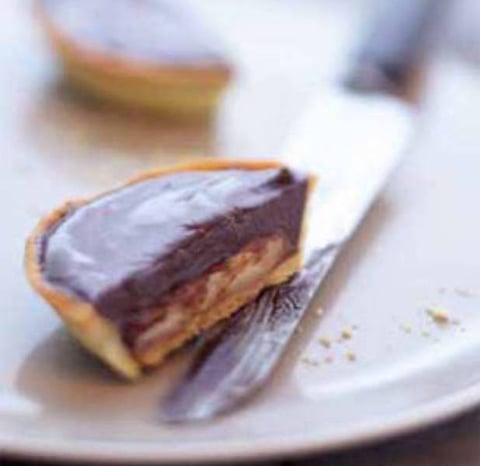 Tartelettes Choco-Banane au Confit D'amandes