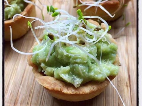 Tartelettes Crabe Avocat Pamplemousse & Feuilletés Tarama Oeufs de Lompe