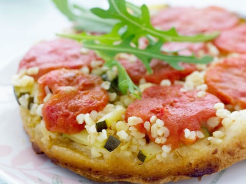 Tatin aux Tomates, Courgettes et Boulghour
