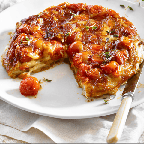 TATIN DE TOMATES CERISES AU FROMAGE RÉSERVE LA PÉRADE