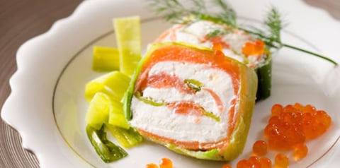 Terrine de Saumon Fumé aux Poireaux