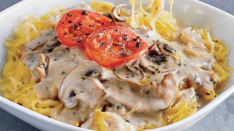 Tetrazzini de Courge et de Champignons