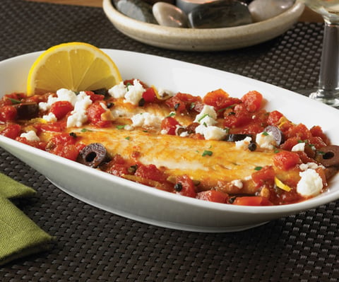 Tilapia aux Tomates et à la Feta