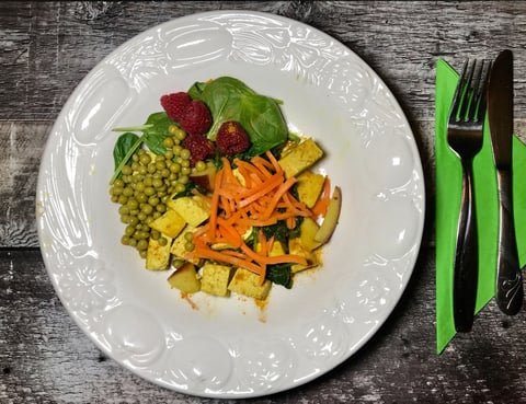 Tofu Mariné et Légumes