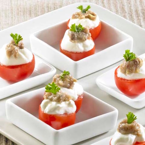 Tomates aux Anchois (Menu St-Valentin)