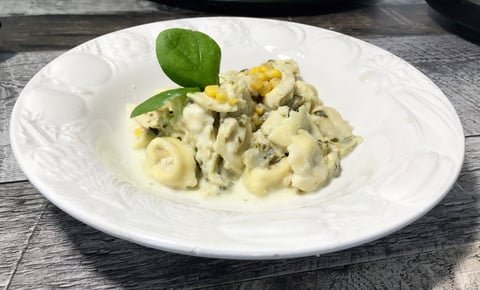 Tortellinis Sauce Blanche Épinards et Brocolis
