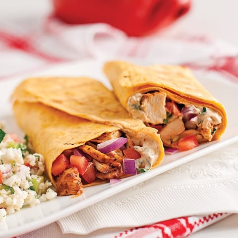 Tortillas au Poulet Cajun