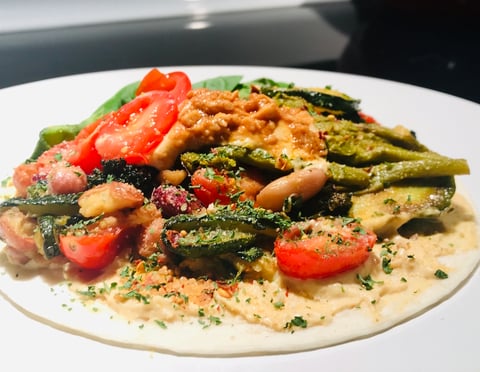 Tortillas Humus et Légumes