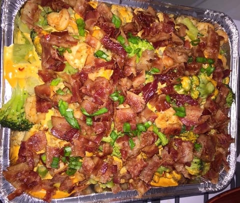 Tortillas Sauce Salsa, Brocoli, Fromage et Bacon