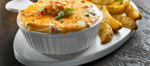 Trempette au Fromage pour Pelures de Pommes de Terre