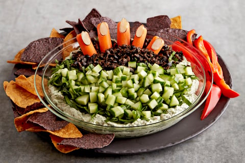 Trempette au Pesto Effrayante pour L'Halloween