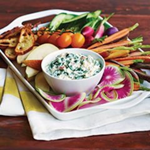 TREMPETTE AUX EPINARDS ET AU YOGOURT GRECQUE