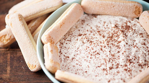 Trempette de Tiramisu au Whiskey Irlandais