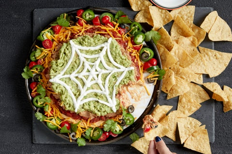 Trempette Étagée à Saveur de Tacos pour L’Halloween