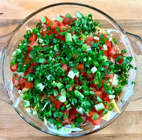 Trempette Étagée avec Guacamole Maison