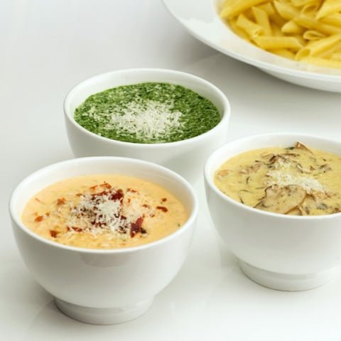 TRIO DE SAUCES AUX FROMAGES D'ICI POUR PÂTES