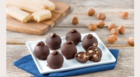 Truffes Simples au Café et à la Noisette